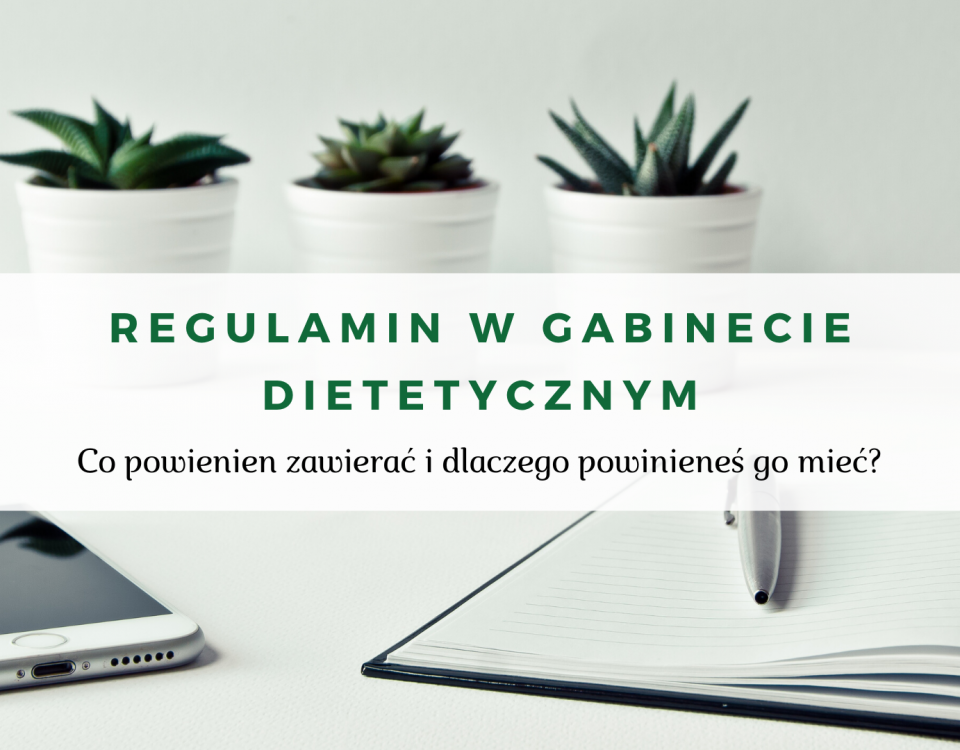 Regulamin w gabinecie dietetycznym